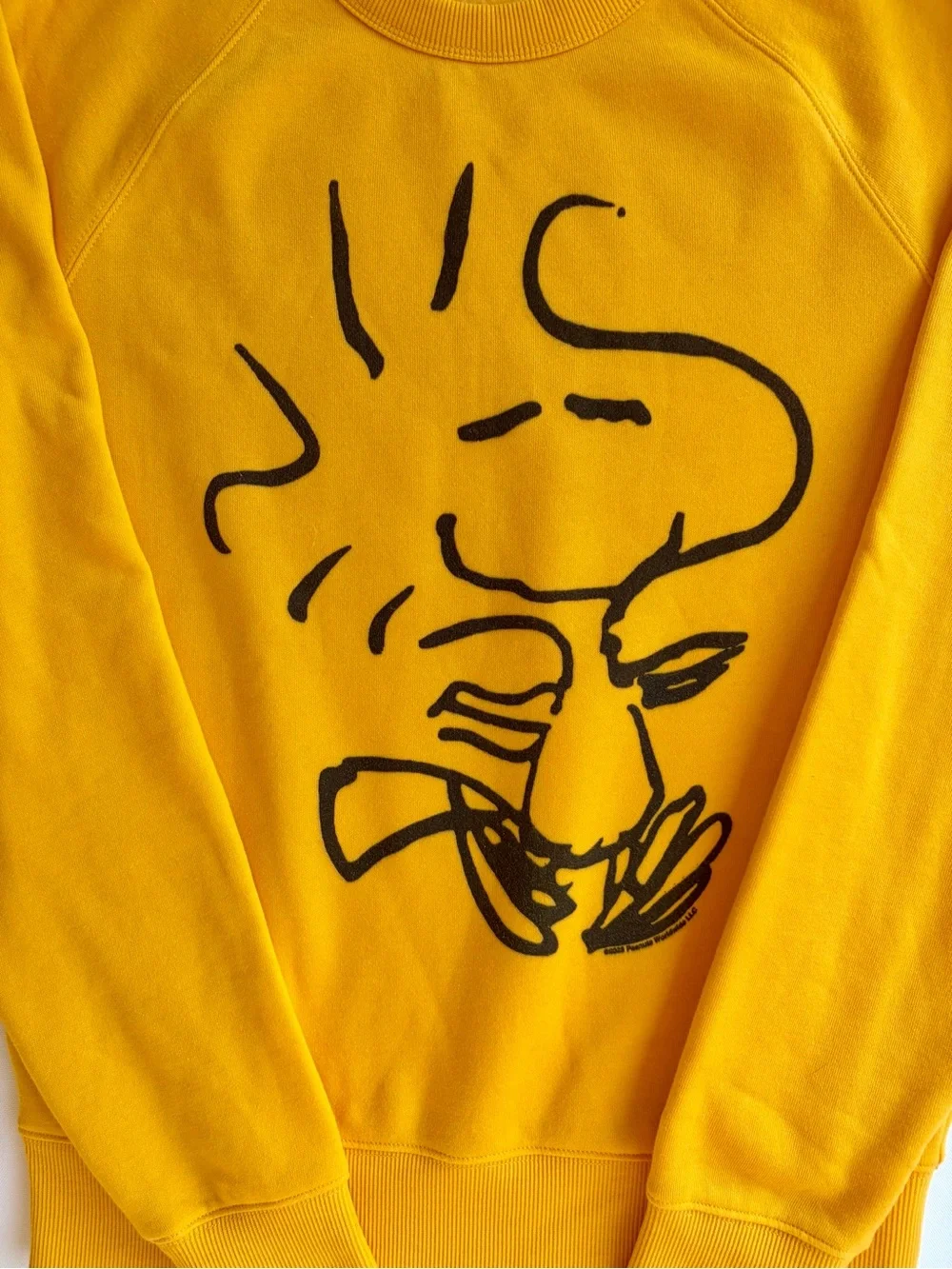 HOMAGE Peanuts Woodstock Character Crewneck Sweatshirt Gold Yellow Men's Size S